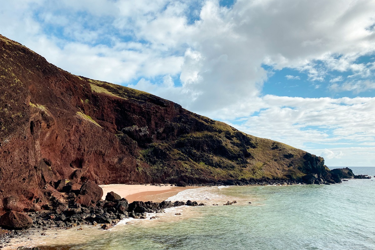 Ovahe Beach, north of Easter Island